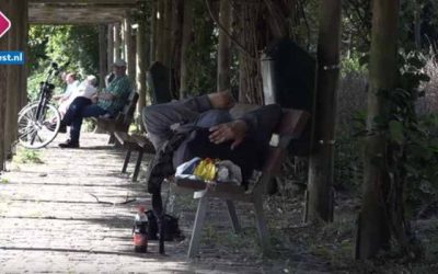 ‘Ze doen hun behoefte in de bosjes’; omwonenden zijn overlast daklozen in Haags park zat