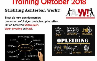 Stichting Achterban Werkt! biedt training gericht op zelfontwikkeling, persoonlijke groei en samenwerking