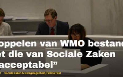 “Koppelen van WMO bestanden met die van Sociale Zaken onacceptabel”