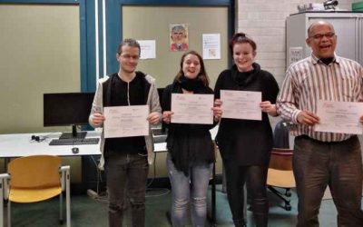 Certificaat uitreiking en Start nieuwe training Educatieproject