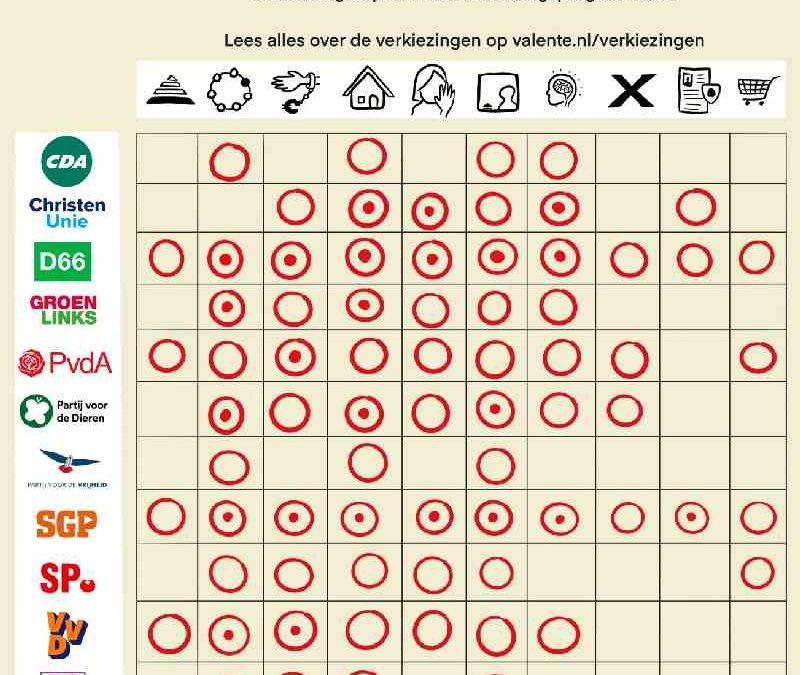 Dit staat er in de verkiezingsprogramma’s over sociaal-maatschappelijke thema’s