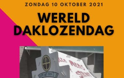 Uitnodiging lijsttrekkersdebat op internationale daklozendag 10 oktober 2021