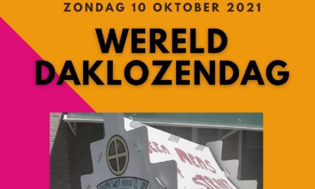 Uitnodiging lijsttrekkersdebat op internationale daklozendag 10 oktober 2021