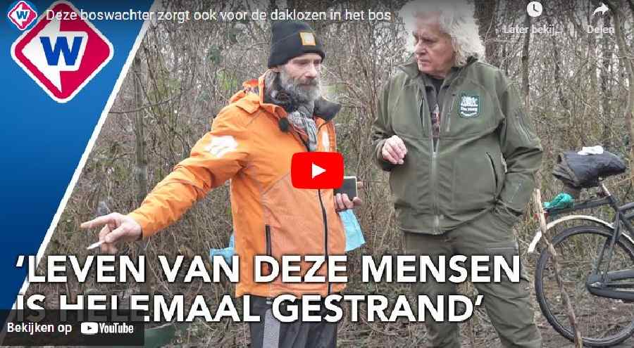 {Video} Deze boswachter zorgt ook voor de daklozen in het bos