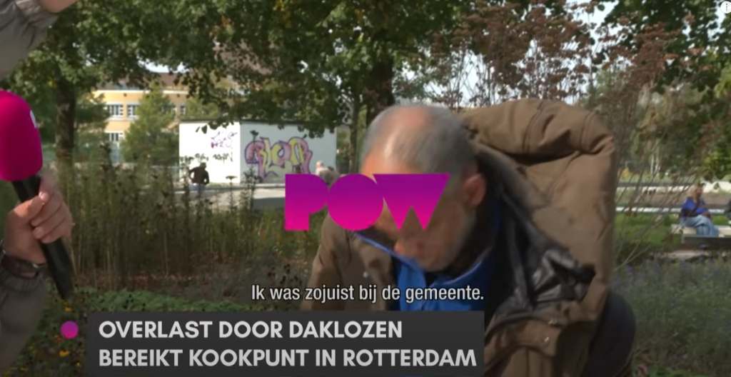{Video} Rotterdam overspoeld door dakloze junkies, heel park in beslag genomen!