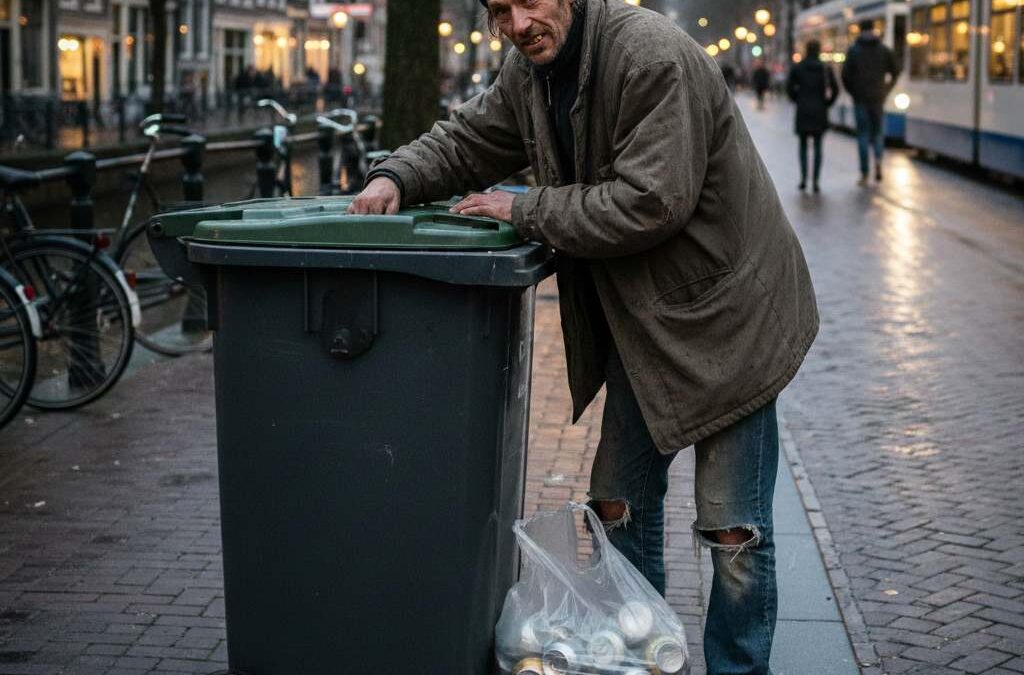 Audiocolumn: Zwerfafval aanpakken, dat zorgt ook voor een nieuwe, levensgevaarlijke beroepsgroep: blikjesrapers