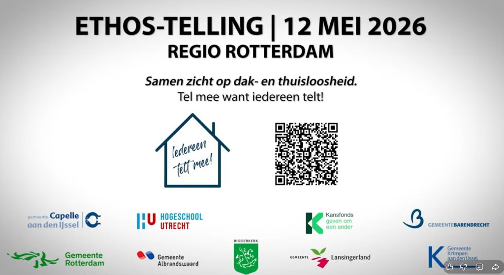 {Video} Iedereen telt mee | Doe mee met de ETHOS telling in Rotterdam