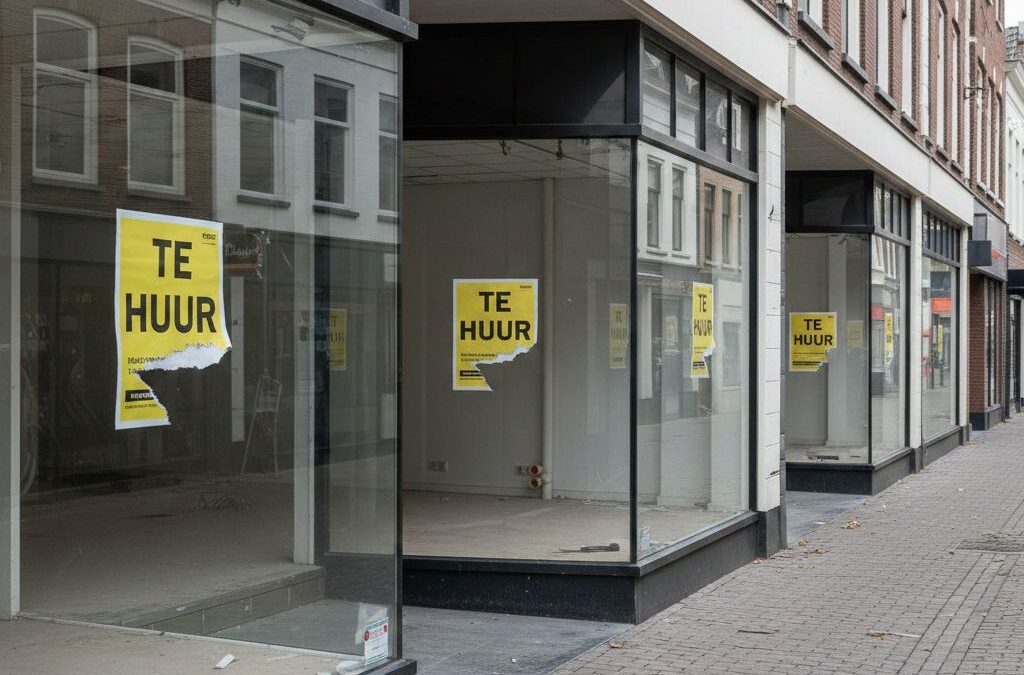 In 81 gemeenten met hoge woningnood staan ook veel winkels leeg