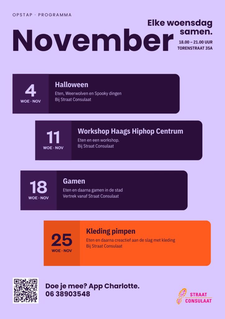 opstap november programma